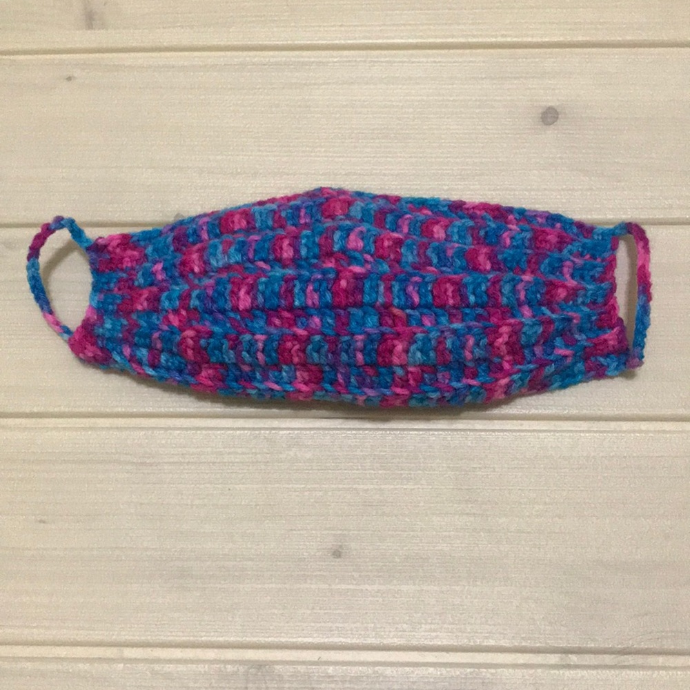 Crochet yarn mask women’s new yarn and fabric